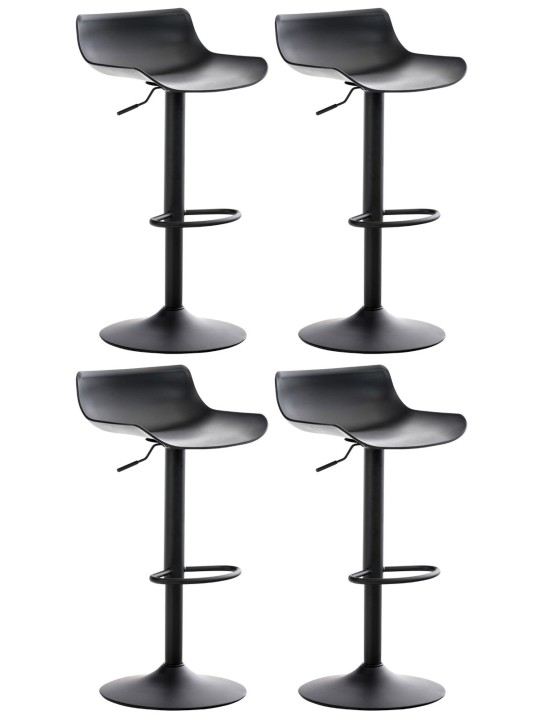 Sæt med 4 barstole Aveiro, sort Sæt med 4 barstole Aveiro, sort
