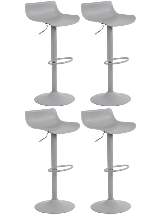 Sæt med 4 barstole Aveiro, grå