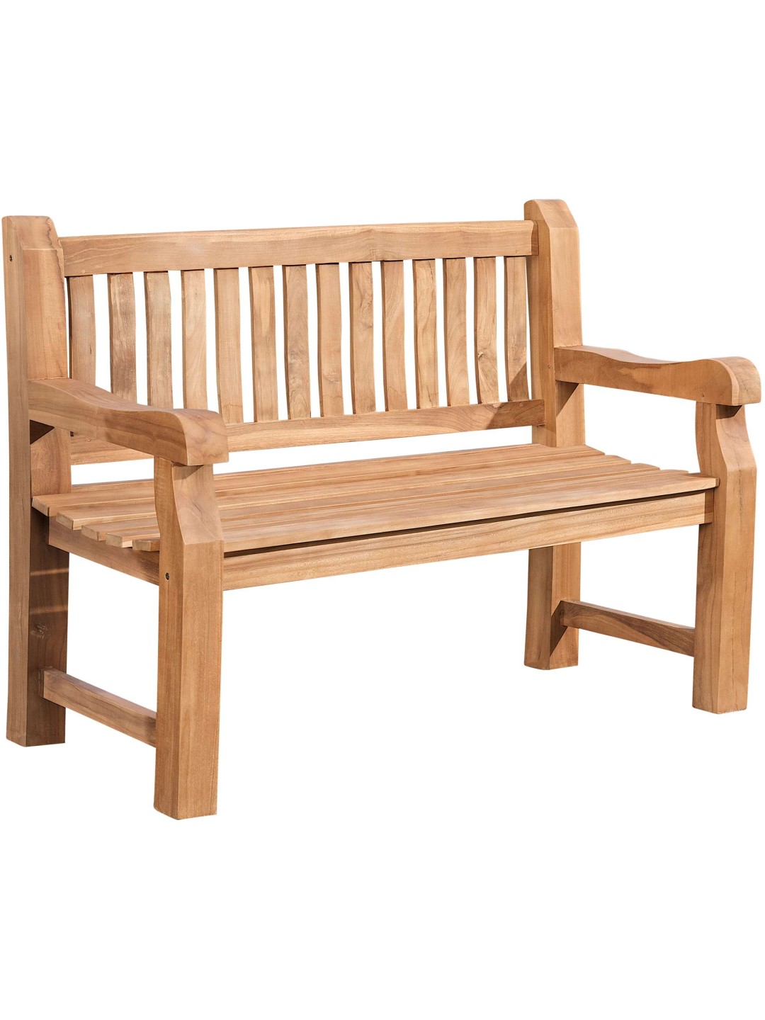 Teak bænk Jackson V2 120 cm, teak