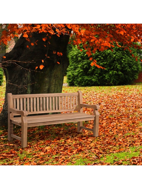 Teak bænk Jackson V2 180 cm, teak