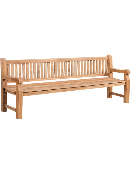Teak bænk Jackson V2 240 cm, teak Teak bænk Jackson V2 240 cm, teak
