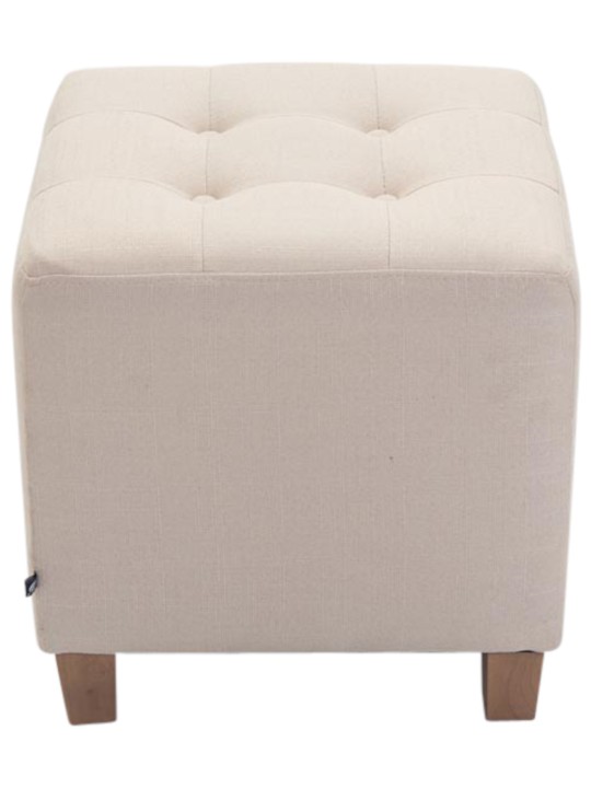 Sæt med 2 Farao taburetter, antik-lys, creme