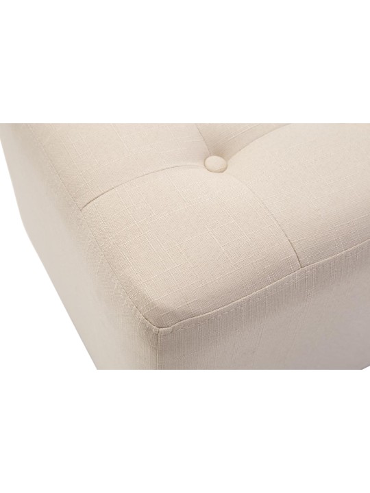 Sæt med 2 Farao taburetter, antik-lys, creme