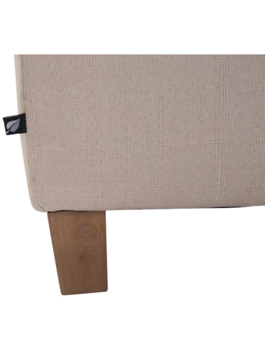 Sæt med 2 Farao taburetter, antik-lys, creme