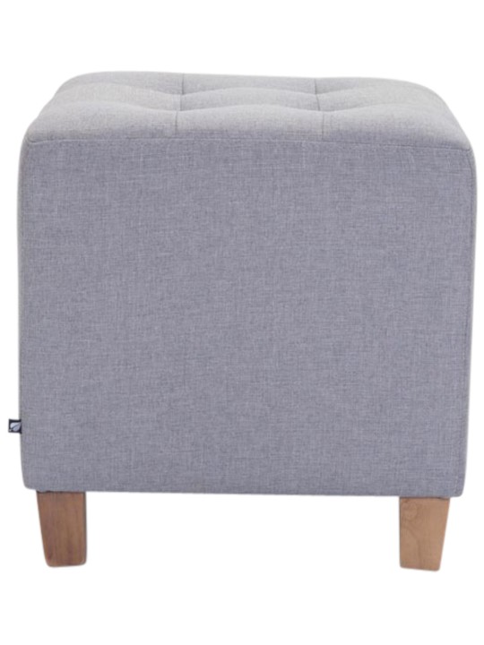 Sæt med 2 Farao taburetter, antik-lys, lysegrå