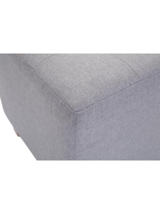 Sæt med 2 Farao taburetter, antik-lys, lysegrå