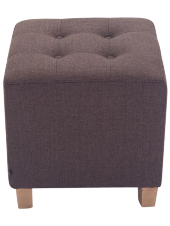 Sæt med 2 Farao taburetter, antik-lys, brun