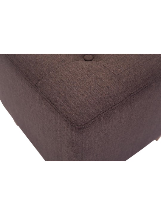 Sæt med 2 Farao taburetter, antik-lys, brun