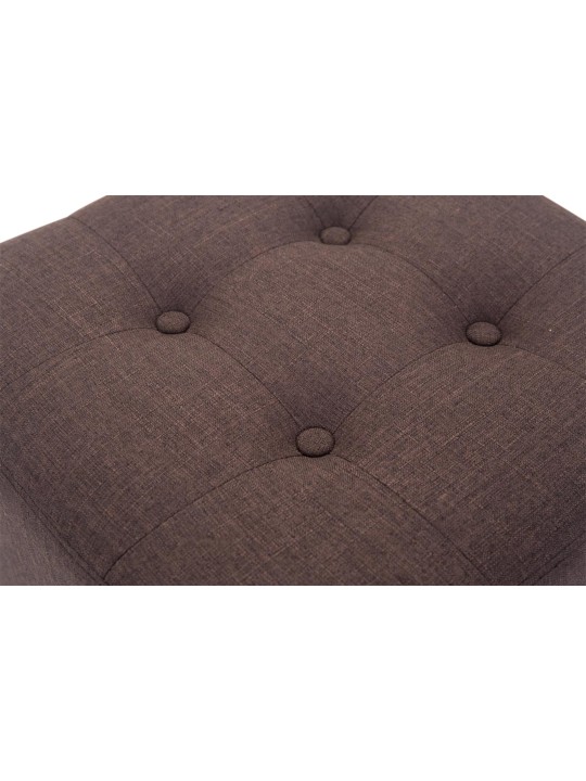 Sæt med 2 Farao taburetter, antik-lys, brun