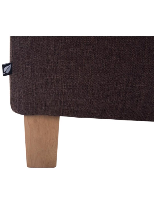 Sæt med 2 Farao taburetter, antik-lys, brun