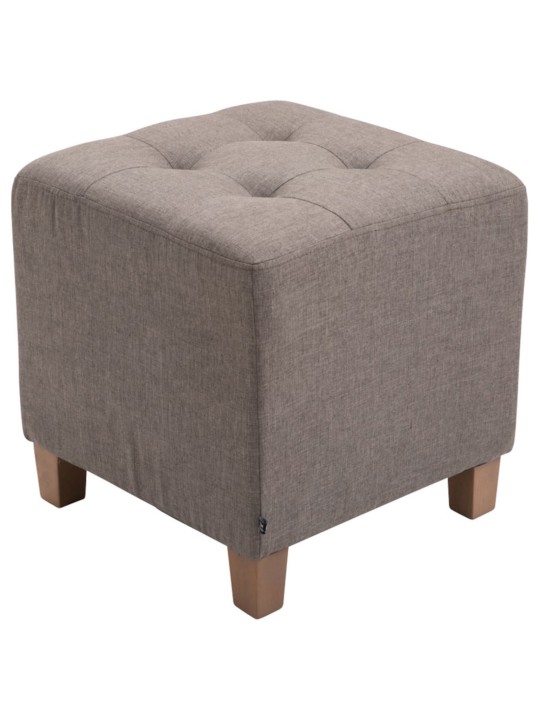 Sæt med 2 Farao taburetter, antik-lys, taupe