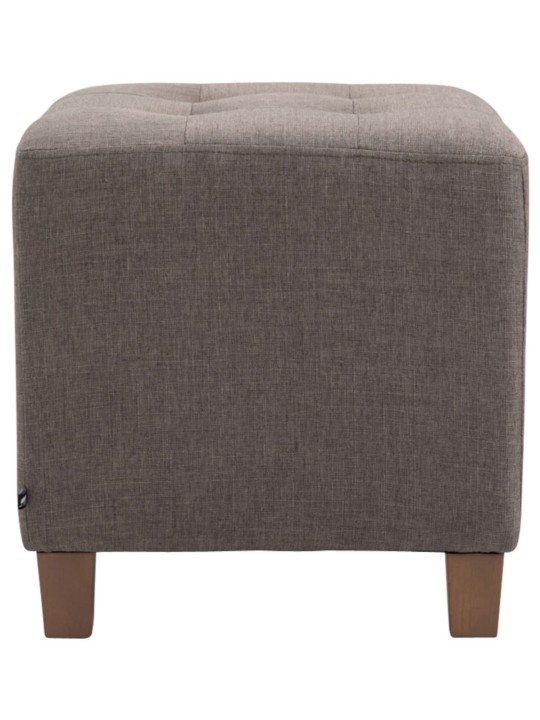 Sæt med 2 Farao taburetter, antik-lys, taupe