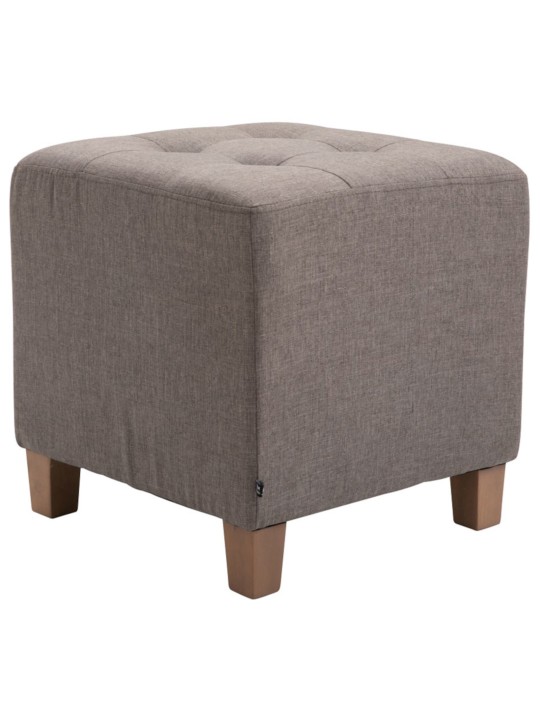 Sæt med 2 Farao taburetter, antik-lys, taupe