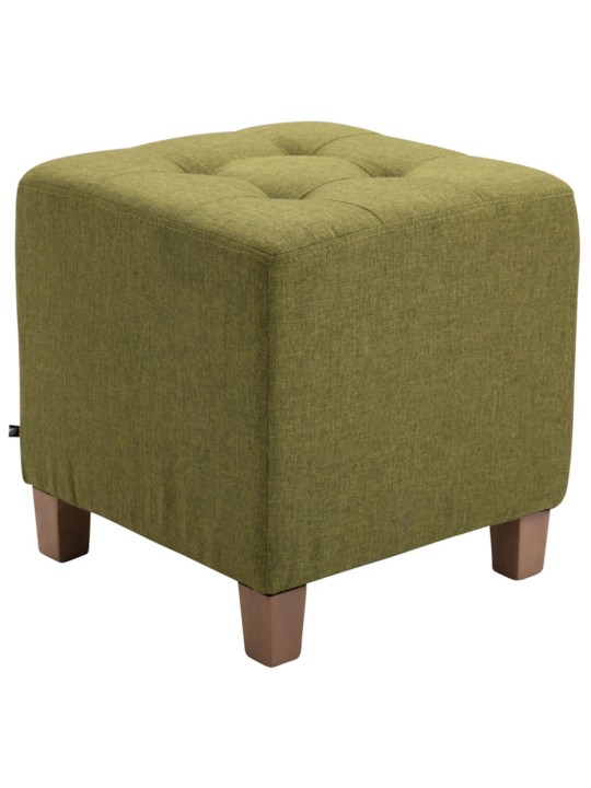 Sæt med 2 Farao taburetter, antik-lys, grøn