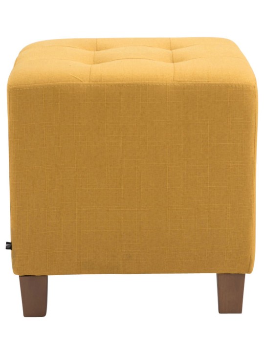 Sæt med 2 Farao taburetter, antik-lys, gul