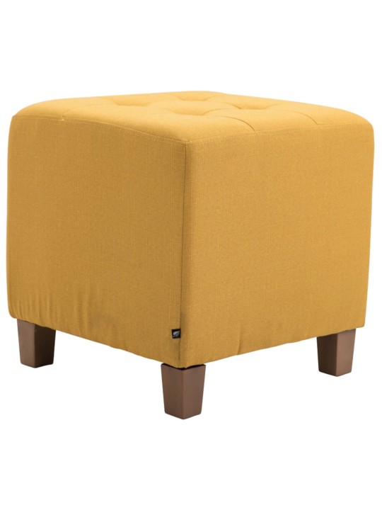 Sæt med 2 Farao taburetter, antik-lys, gul