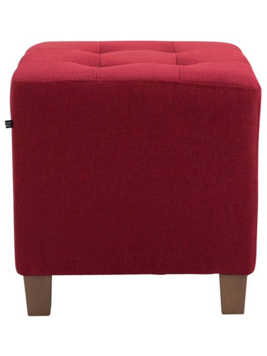 Sæt med 2 Farao taburetter, antik-lys, rød