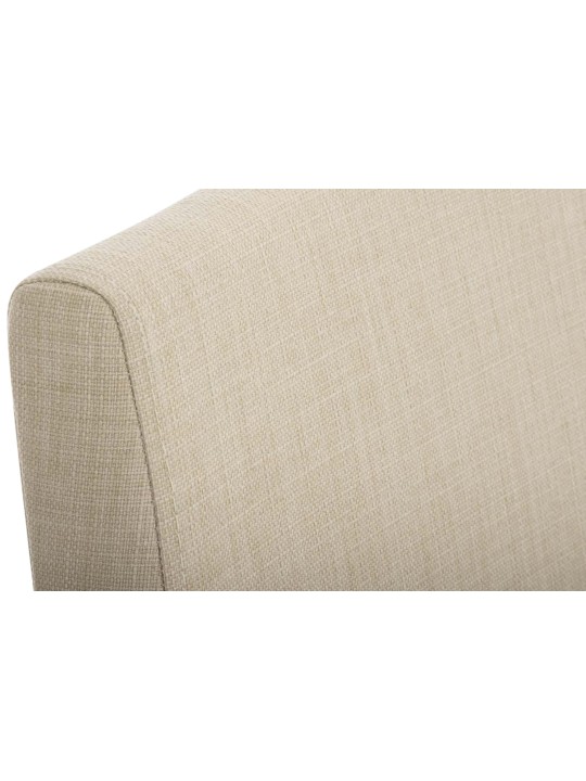 Sæt med 2 spisestuestole Belfort stof, creme