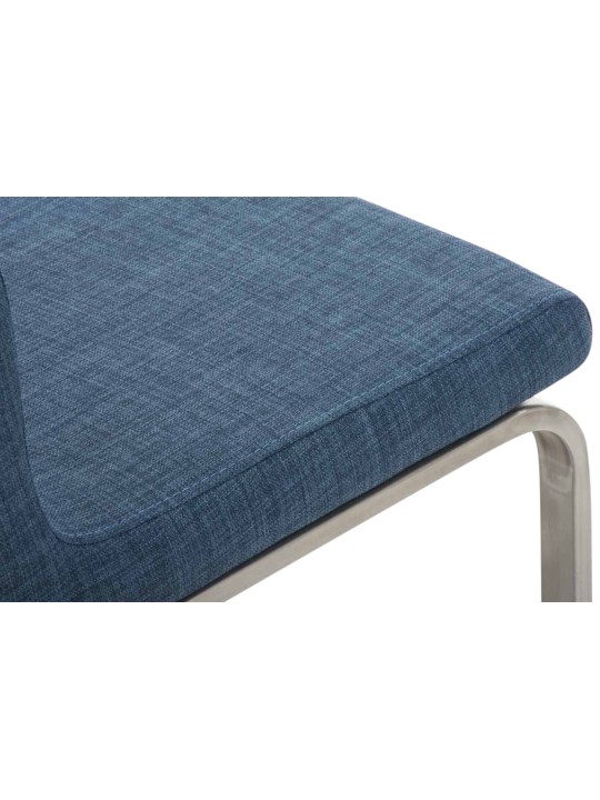 Sæt med 2 spisestuestole Belfort stof, blå