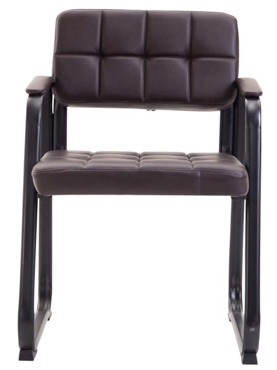 Sæt med 2 besøgsstole Canada B imiteret læder, brun Sæt med 2 besøgsstole Canada B imiteret læder, brun