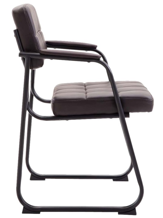 Sæt med 2 besøgsstole Canada B imiteret læder, brun Sæt med 2 besøgsstole Canada B imiteret læder, brun