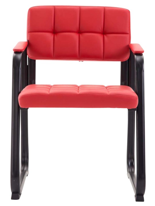 Sæt med 2 besøgsstole Canada B imiteret læder, rød Sæt med 2 besøgsstole Canada B imiteret læder, rød