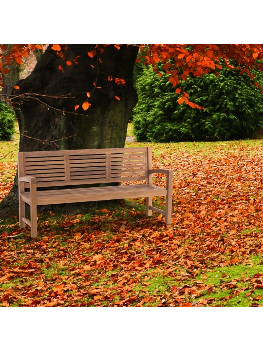 Teak bænk Halden 180 cm, teak