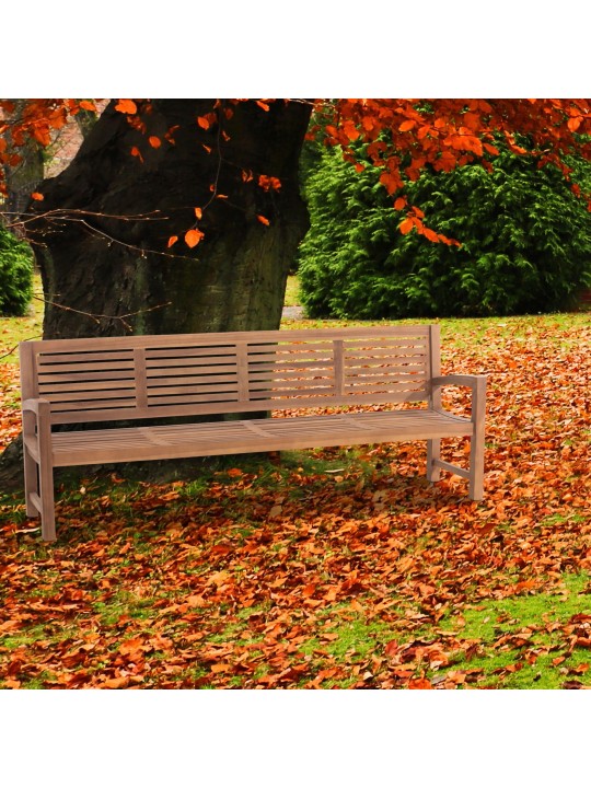 Teak bænk Halden 240 cm, teak