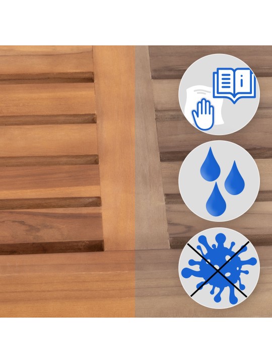 Teak bænk Halden 120 cm, teak