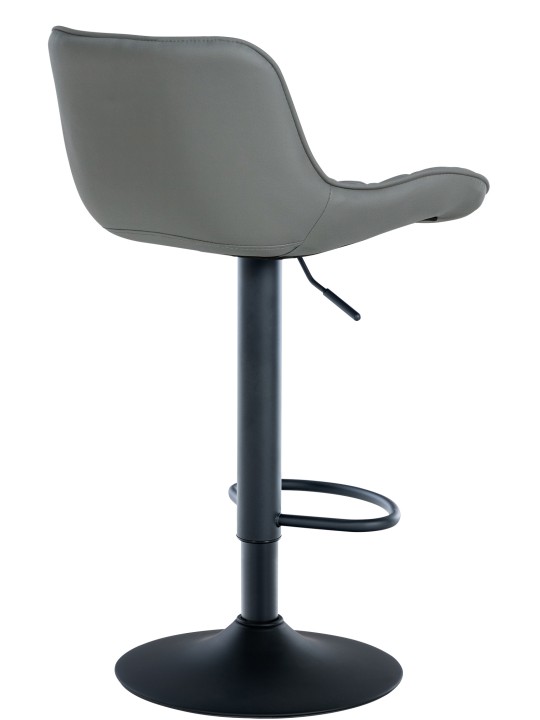 Sæt med 2 barstole Minosa imiteret læder, grå