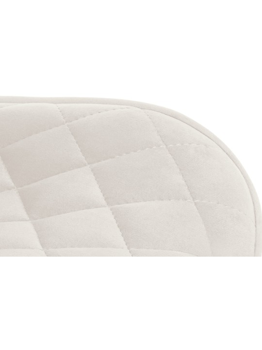 Sæt med 2 barstole Minosa velvet, creme