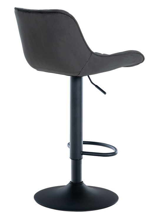 Sæt med 2 barstole Minosa velvet, sort Sæt med 2 barstole Minosa velvet, sort