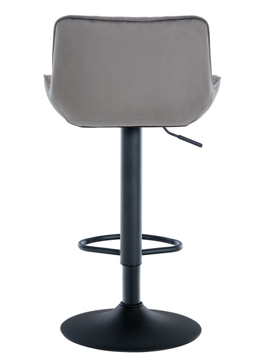 Sæt med 2 barstole Minosa velvet, mørkegrå Sæt med 2 barstole Minosa velvet, mørkegrå