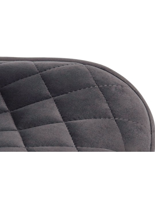 Sæt med 2 barstole Minosa velvet, mørkegrå Sæt med 2 barstole Minosa velvet, mørkegrå