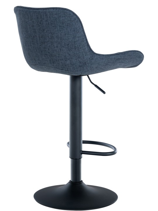 Sæt med 2 barstole Minosa stof, blå