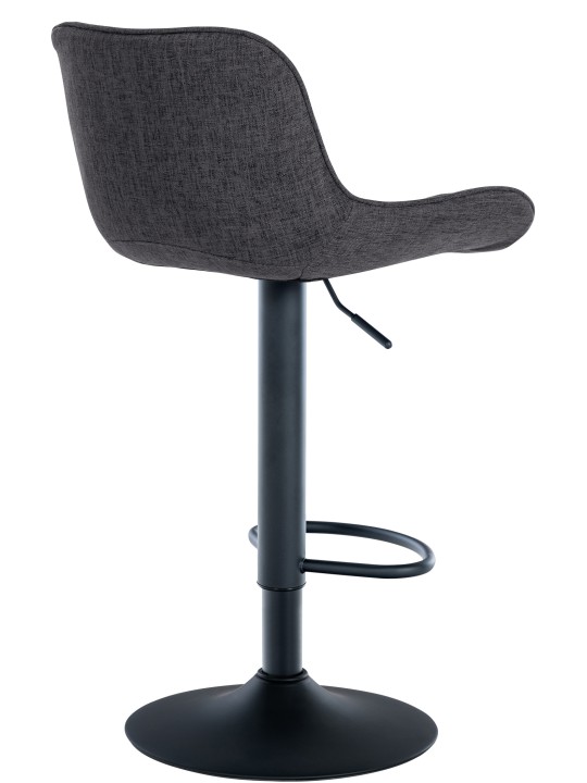 Sæt med 2 barstole Minosa stof, sort