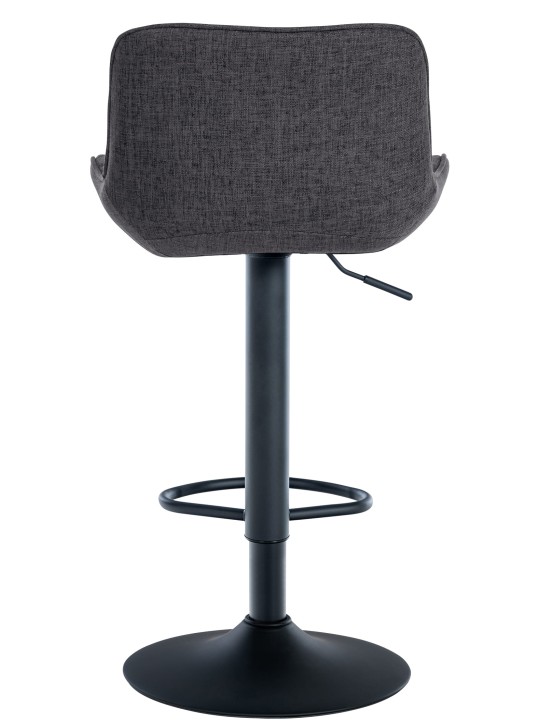 Sæt med 2 barstole Minosa stof, sort