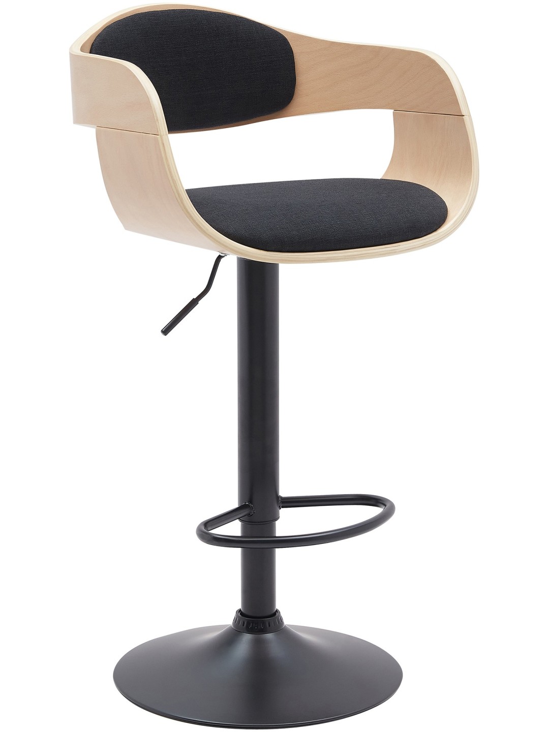 Barstol Kingston B stof, natur/sort