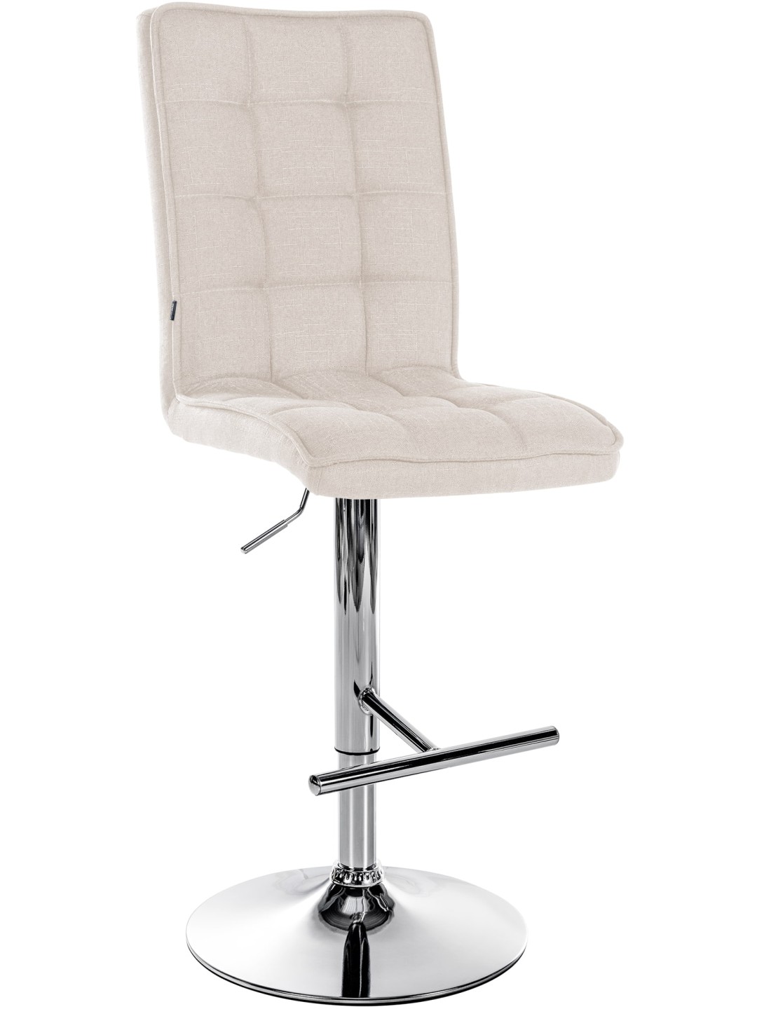 Barstol Peking V2 stof krom, creme