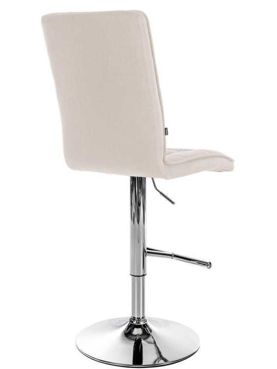 Barstol Peking V2 stof krom, creme