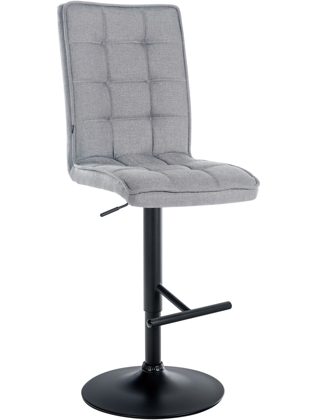 Barstol Peking V2 stof, lysegrå