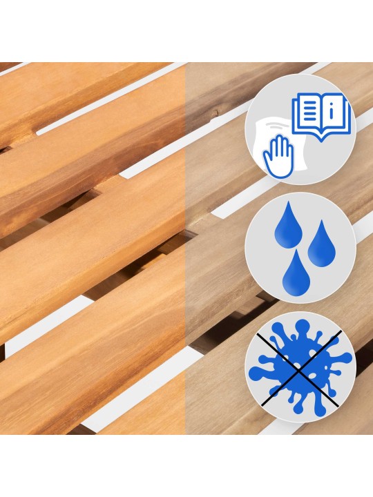 Teak bænk Florida 220 cm, teak Teak bænk Florida 220 cm, teak