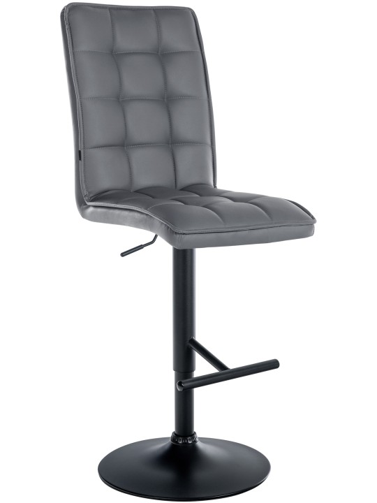 Barstol Peking V2 kunstlæder, grå