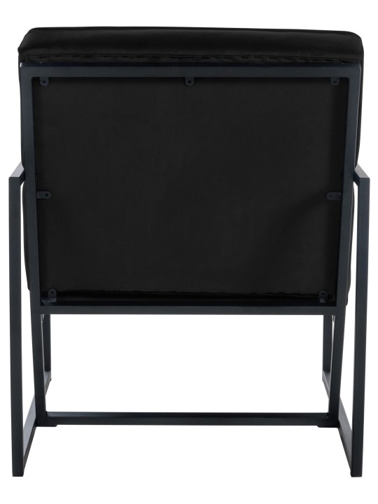 Liggestol Avon fløjl, sort