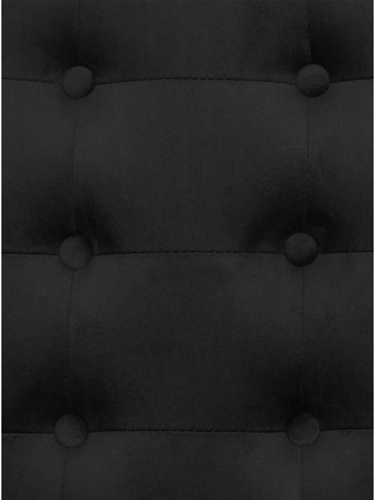 Liggestol Avon fløjl, sort