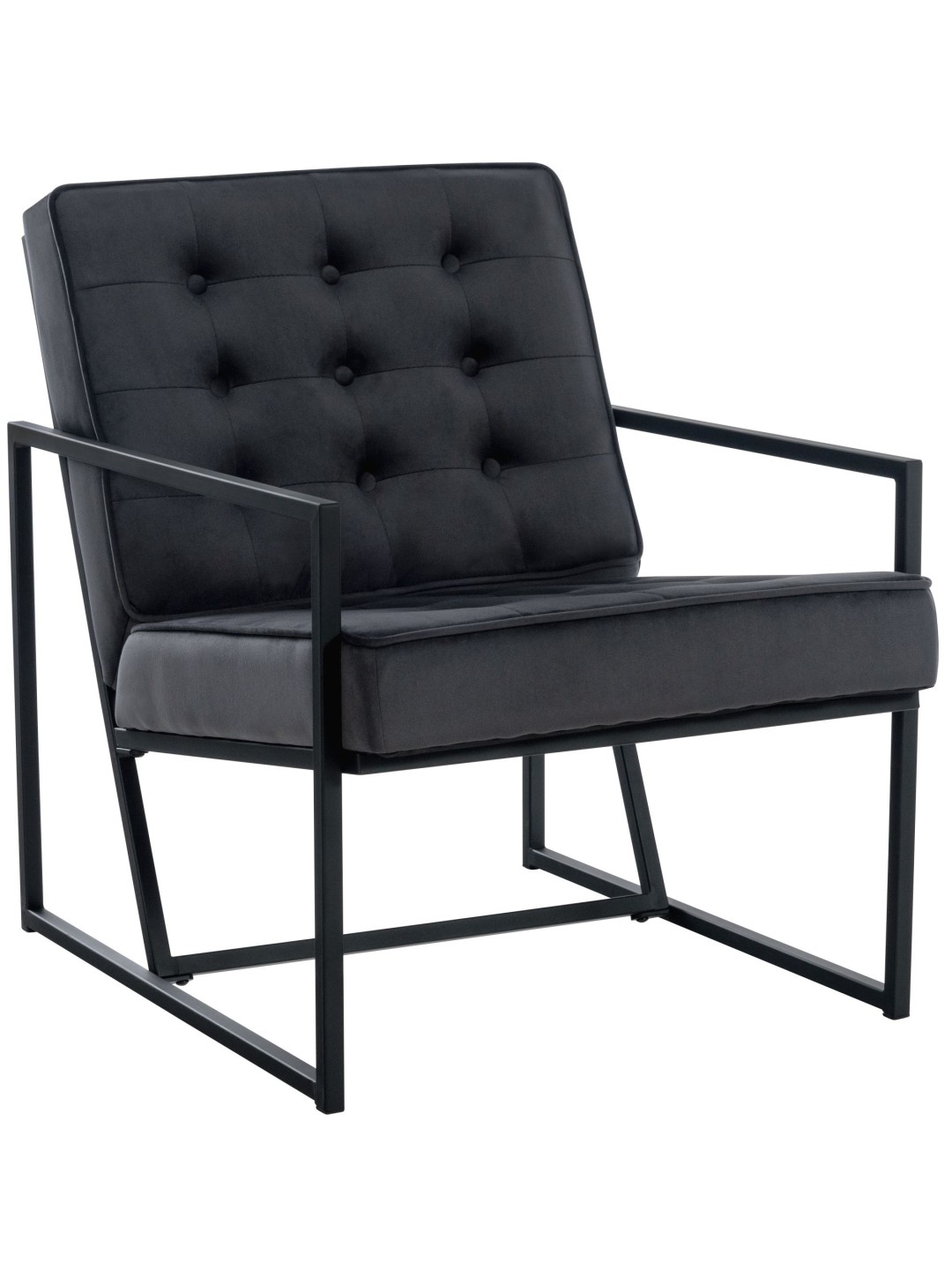 Liggestol Avon fløjl, grå