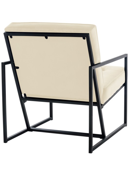 Liggestol Avon fløjl, creme