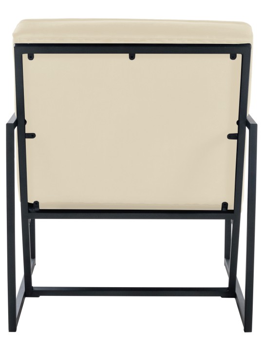 Liggestol Avon fløjl, creme