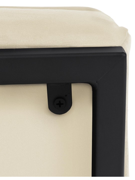 Liggestol Avon fløjl, creme