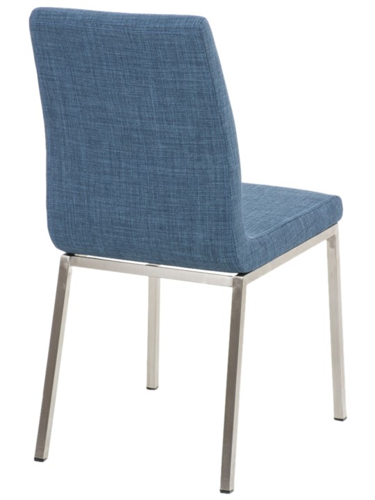 Sæt med 2 spisestuestole Colmar stof, blå